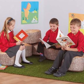 Learn about Nature Tree Stump Stool 2pk