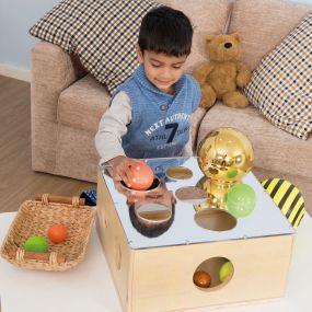 Mirrored Sensory Posting & Sorting Box