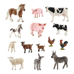 Detailed Parent and Babies Farm Animal Collection