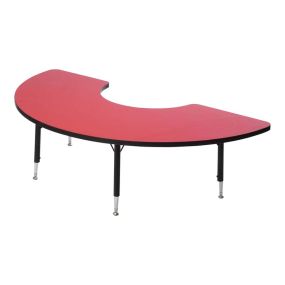 Tuf-Top™ Height Adjustable Arc Tables Red Top