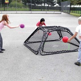 Quad Bounder 4 Sided Playground Net Rebounder