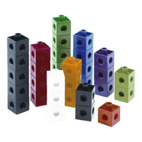 Colourful Snap Counting Linking Cubes 2cm 100pk