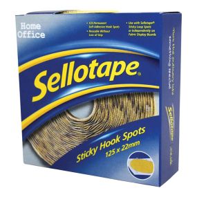 Sellotape® Sticky Hook Spots or Strip 125 Spots