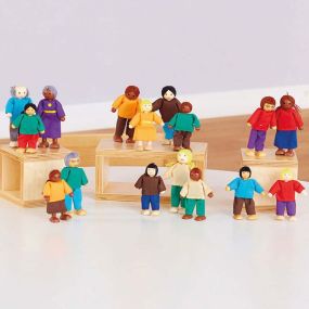 Wooden Small World Diversity Family