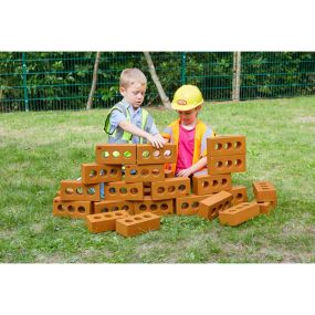 Role Play Foam House Building Blocks 10pk