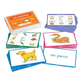 Animal Spanish Vocabulary Builder Activity Cards A5