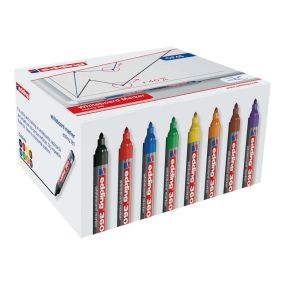 edding360 Board Marker - Black Bullet Tip 10pk