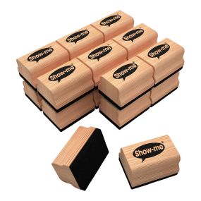 Small Wooden Board Erasers 30pk