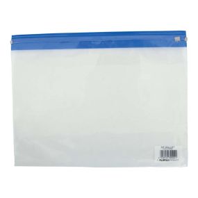 Flipfile Plastic Zip Wallets A4 25pk Blue