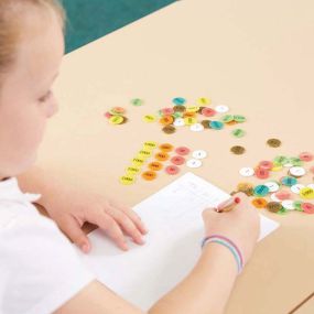 Coloured Plastic Place Value Counters 990pcs