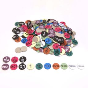 Recycled Place Value Counters
