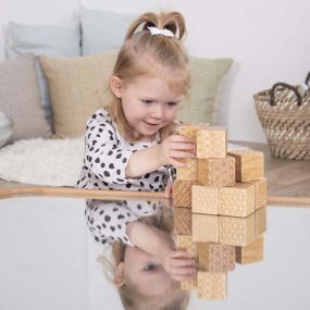 Wooden Pattern Bricks 10pk