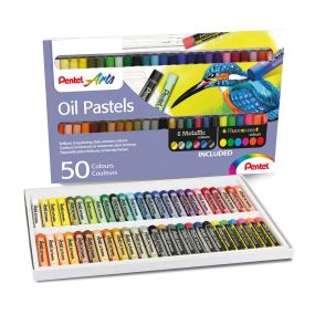 Pentel Oil Pastels Assorted 50pk