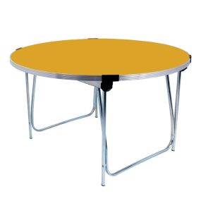 Gopak Round Folding Tables Diameter 1200mm H58.4cm Mustard