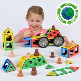 Magnetic Polydron Drivers Set - 92pk