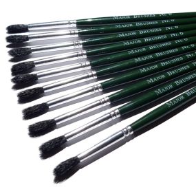 Watercolour/Imitation Squirrel Brushes Size 6 - pack of 10