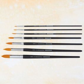 Artist Round Synthetic Brush Set Long handled - pack of 7