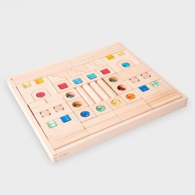 Wooden Gem Building Blocks Pack 82 with Tray