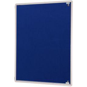 Tamperproof Lockable Noticeboards H600 x W900mm Blue