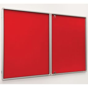 FlameShield Tamperproof Noticeboards Red H900 x W1200mm