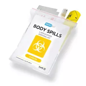 Aerohazard Body Fluid Kit Single Application Kit in Polybag Pack 12 | Eduational Resources | Creative Activity
