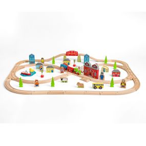 Small World Wooden Town & Country Train Set
