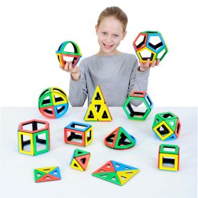 Magnetic Polydron Mathematics Set
