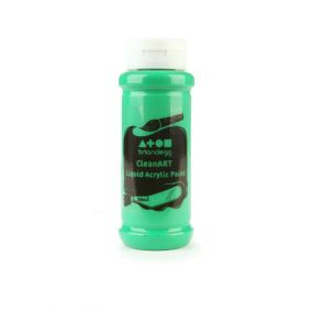 CleanART Acrylic Paint 500ml Green Pack of 10
