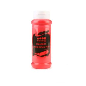 CleanART Acrylic Paint 500ml Red Pack of 10