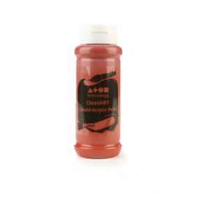 CleanART Acrylic Paint 500ml Burnt Sienna Pack of 10
