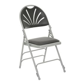 Comfort Plus Padded Folding Events Chair - Charcoal