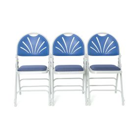 Comfort Plus Padded Folding Events Chair - Blue