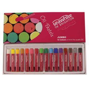 SW Jumbo Oil Pastels - Set of 16 mixed colours 11mm | Creative Activity