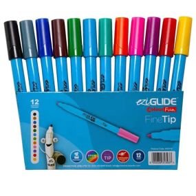 Eziglide Colourfun Fine Tip Assorted Colours