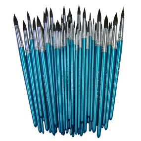 Watercolour/Imitation Squirrel Brushes Assorted sizes - pack of 60