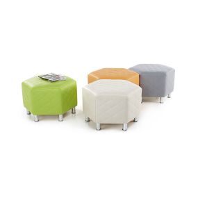 Hexagonal Seating Quilted Vinyl 