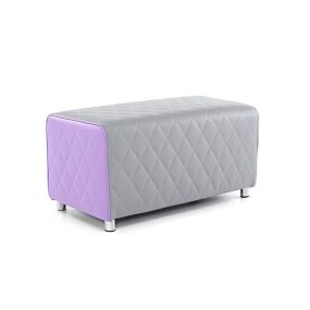 Breakout - 2 Seater Rectangle Light Grey/Orange