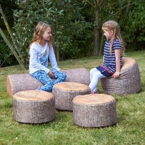 Woodland Tree Stumps Bean Bags 2pk Large