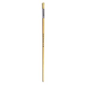 Long Handle Round Hog Bristle Brushes Size 10 - pack of 10 | Creative Activity