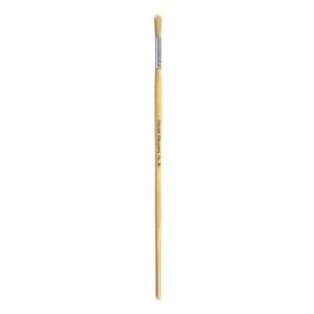 Long Handle Round Hog Bristle Brushes Size 8 - pack of 10 | Creative Activity