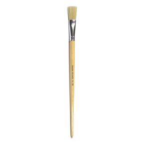 Long Handle Round Hog Bristle Brushes Size 18 - pack of 10 | Creative Activity