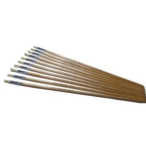 Long Handle Filbert Hog Bristle Brushes Size 2 - pack of 10 | Creative Activity