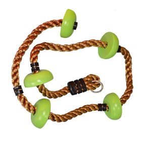 Knotted Climbing Rope with Holds