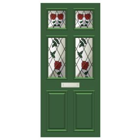 Door Covers Stained Glass - Green | Creative Activity