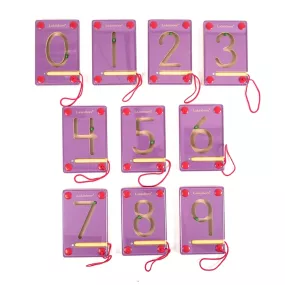 Wooden Magnetic Learning Numbers 0-9