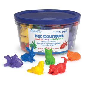 ColourFul Plastic Pet Counters 72pcs | Educational Resources | Creative Activity