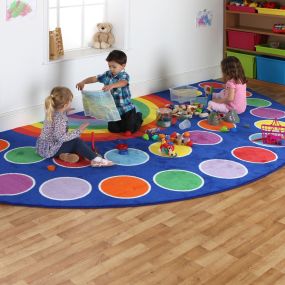 Rainbow Semi Circle Mat L150 x W300cm