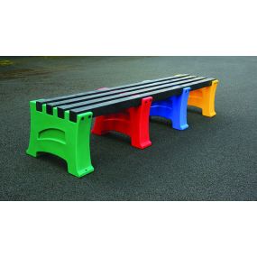 3 Person Multicoloured Bench