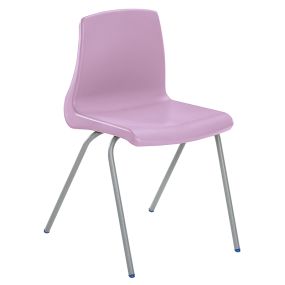 Metalliform NP Chair Seat Ht 350mm Lilac Speck'd Grey Frame