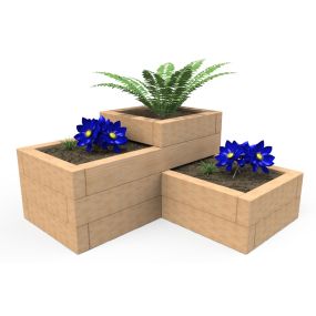 1.58m 3 Tier Sleeper Planter
